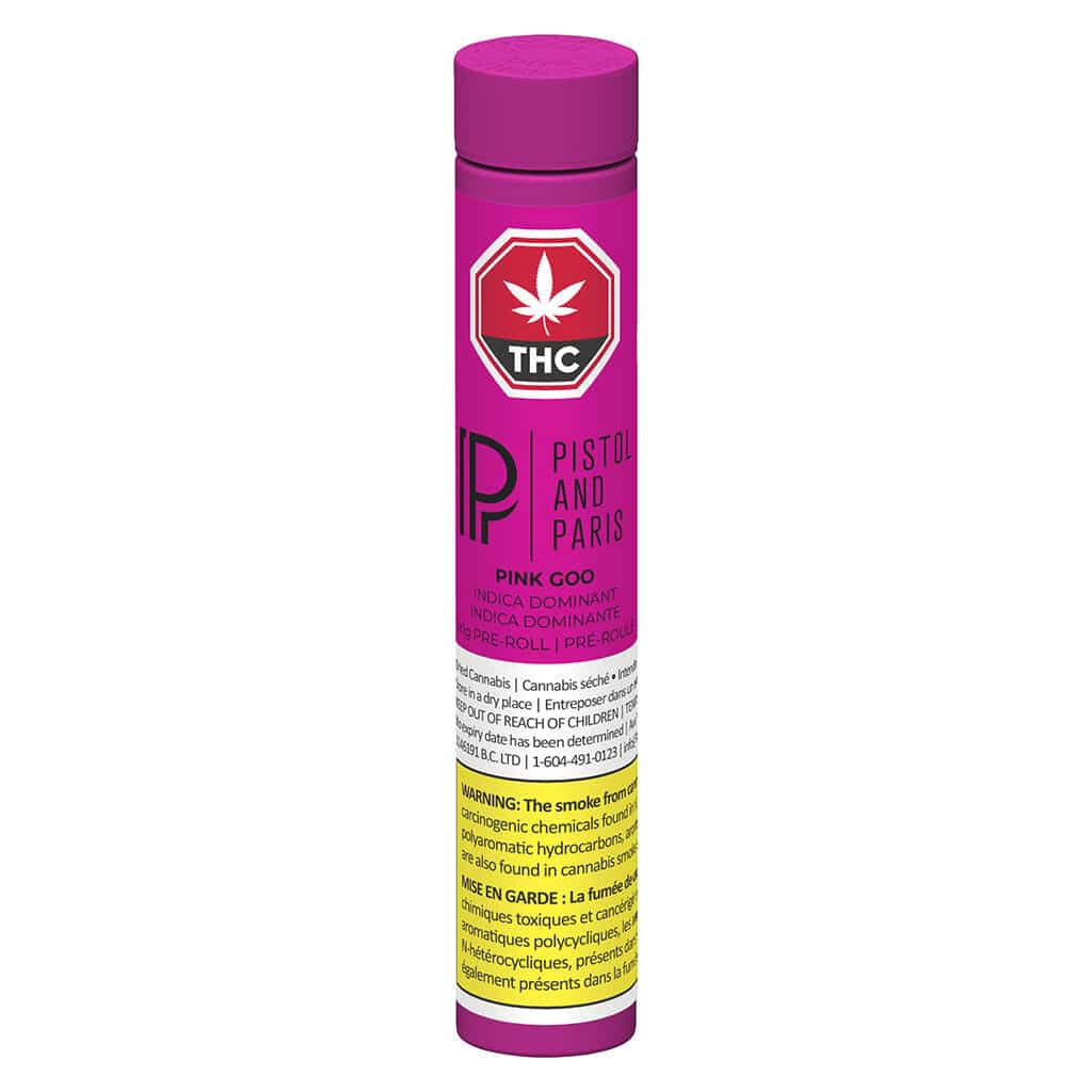 Pistol and Paris - Pink Goo Pre-Roll Indica 1x1g
