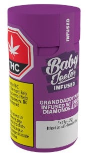 Jeeter - Baby Jeeter Infused Grand Daddy Purp Pre-Roll Indica 5x0.5g