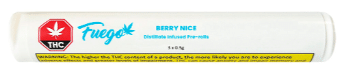 Fuego - Berry Nice Distillate Infused Pre-Roll Indica 3x0.5g