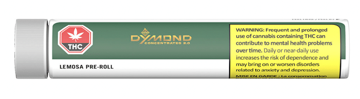Dymond Concentrates 2.0 - Lemosa THCA Diamond Infused Pre-roll