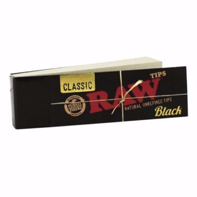 Raw Rolling Paper - Raw Tips Black