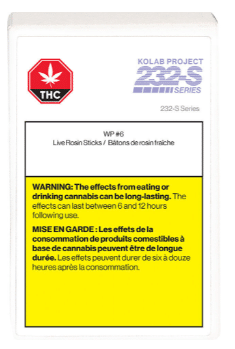 Kolab Project - 232-S Series Live Rosin Sticks Indica