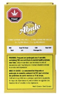 Abide - Lemon Sapphire Pre-Roll Hybrid CBD 2:1 5x0.4g