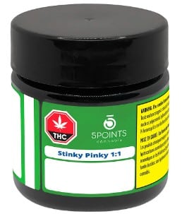 5 Points Cannabis - Stinky Pinky 1:1 CBD Balance 3.5g - Image 2