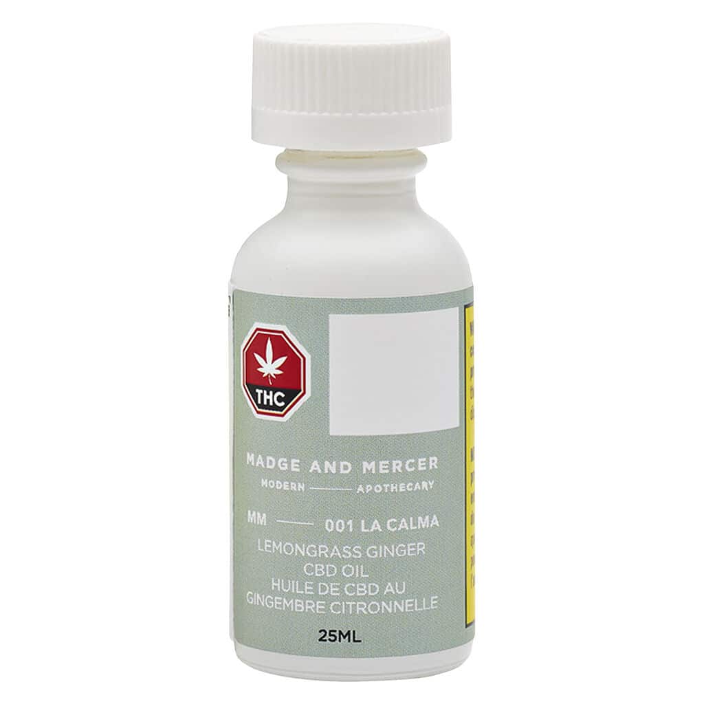 MADGE AND MERCER Modern Apothecary - MM_001 La Calma Lemongrass Ginger CBD Oil
