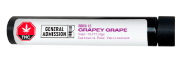 General Admission - Grapey Grape Indica 1:0 510 Thread Cartridge Indica 0.95g