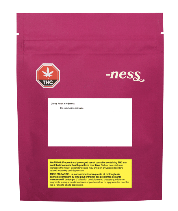 Ness - Citrus Rush x K-Smorz Pre-Roll