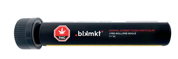 BLK MKT - Animal Sorbet x Kush Mints BLNT Pre-Roll