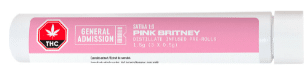 General Admission - Pink Britney Distillate Infused Pre-Roll Sativa 3x0.5g