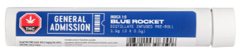 General Admission - Blue Rocket Distillate Infused Pre-Roll Hybrid 3x0.5g