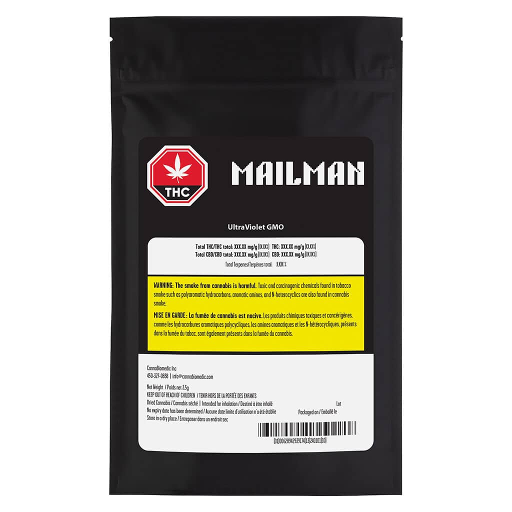 Mailman Strain - Ultraviolet Gmo Indica 3.5g - Image 2