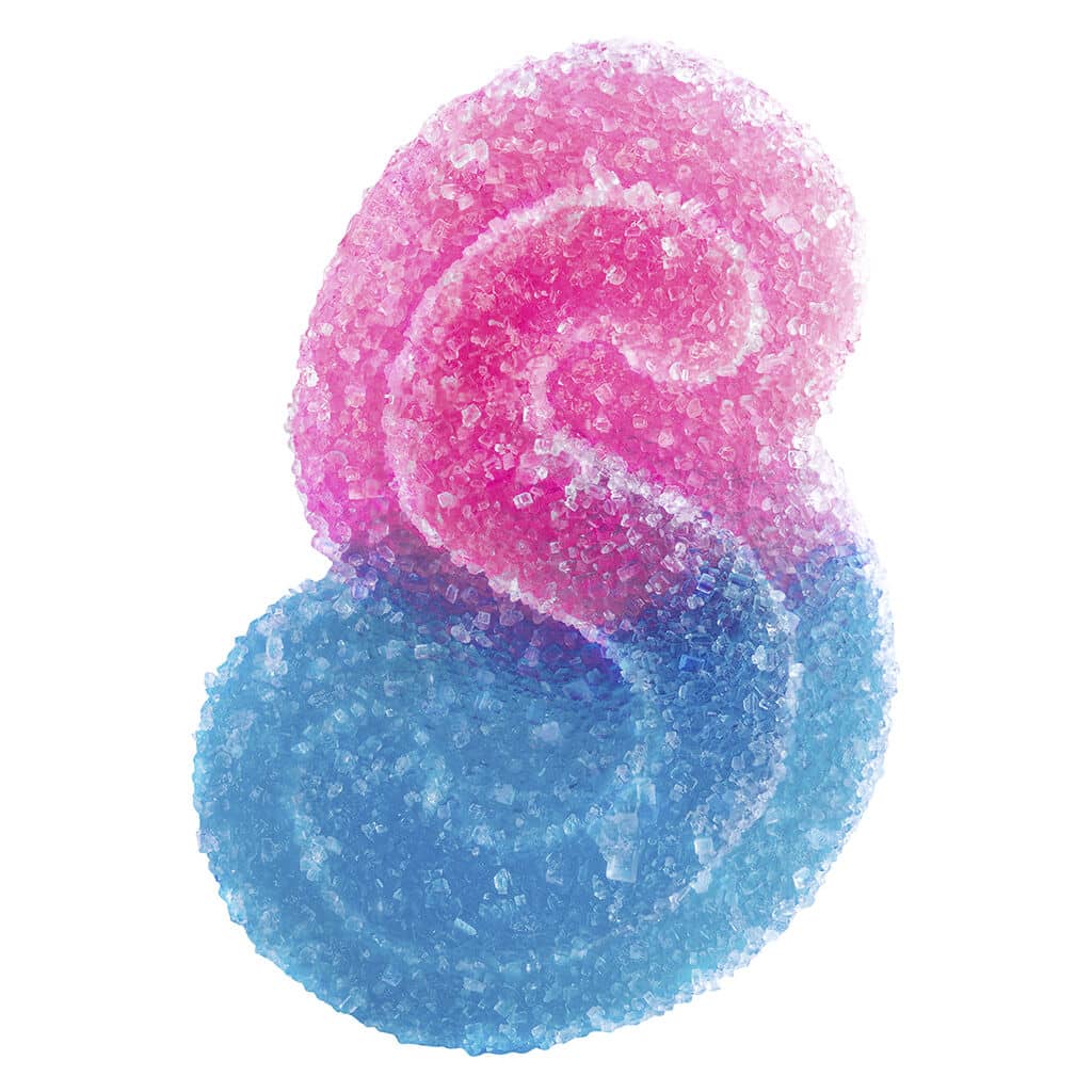 SOURZ by Spinach - Fully Blasted Blue Raspberry Watermelon Gummies 5x10mg pack - Image 2