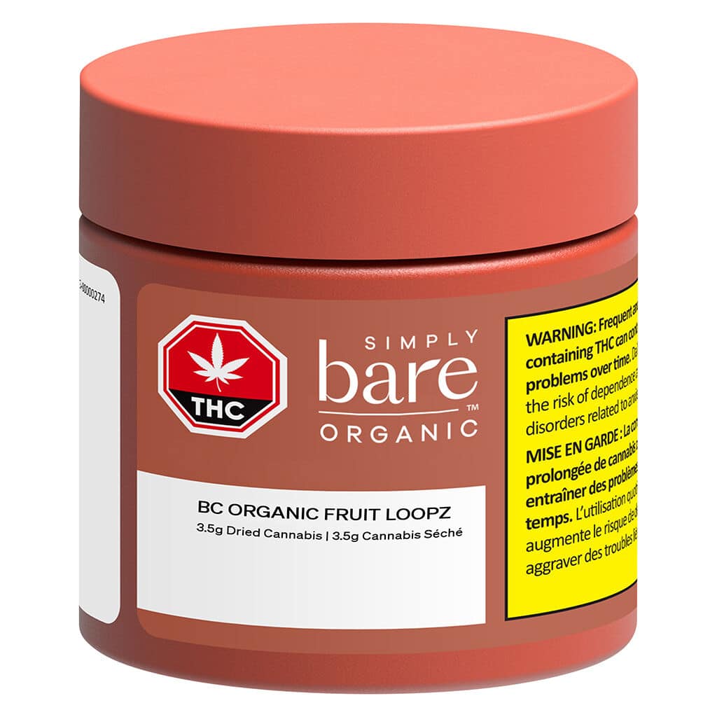 Simply Bare - BC Organic Fruit Loopz Sativa 3.5g - Image 2