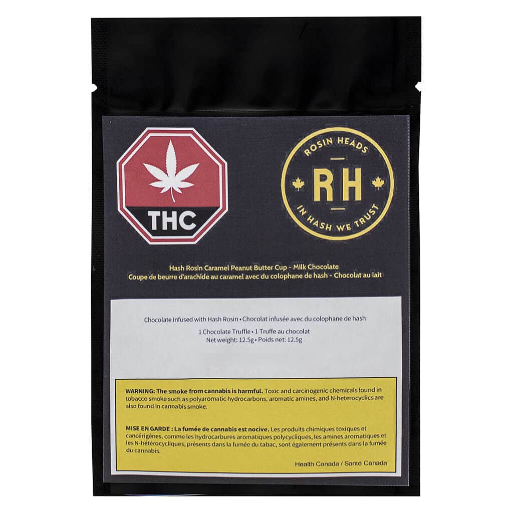 Rosin Heads - Hash Rosin Caramel Peanut Butter Cup - Milk Chocolate 1 Pack - Image 2
