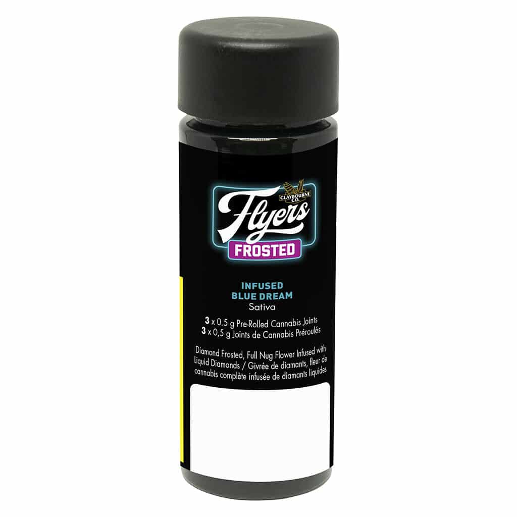 Claybourne - Flyers Frosted Infused Blue Dream Pre-Rolls Sativa 3x0.5g - Image 2