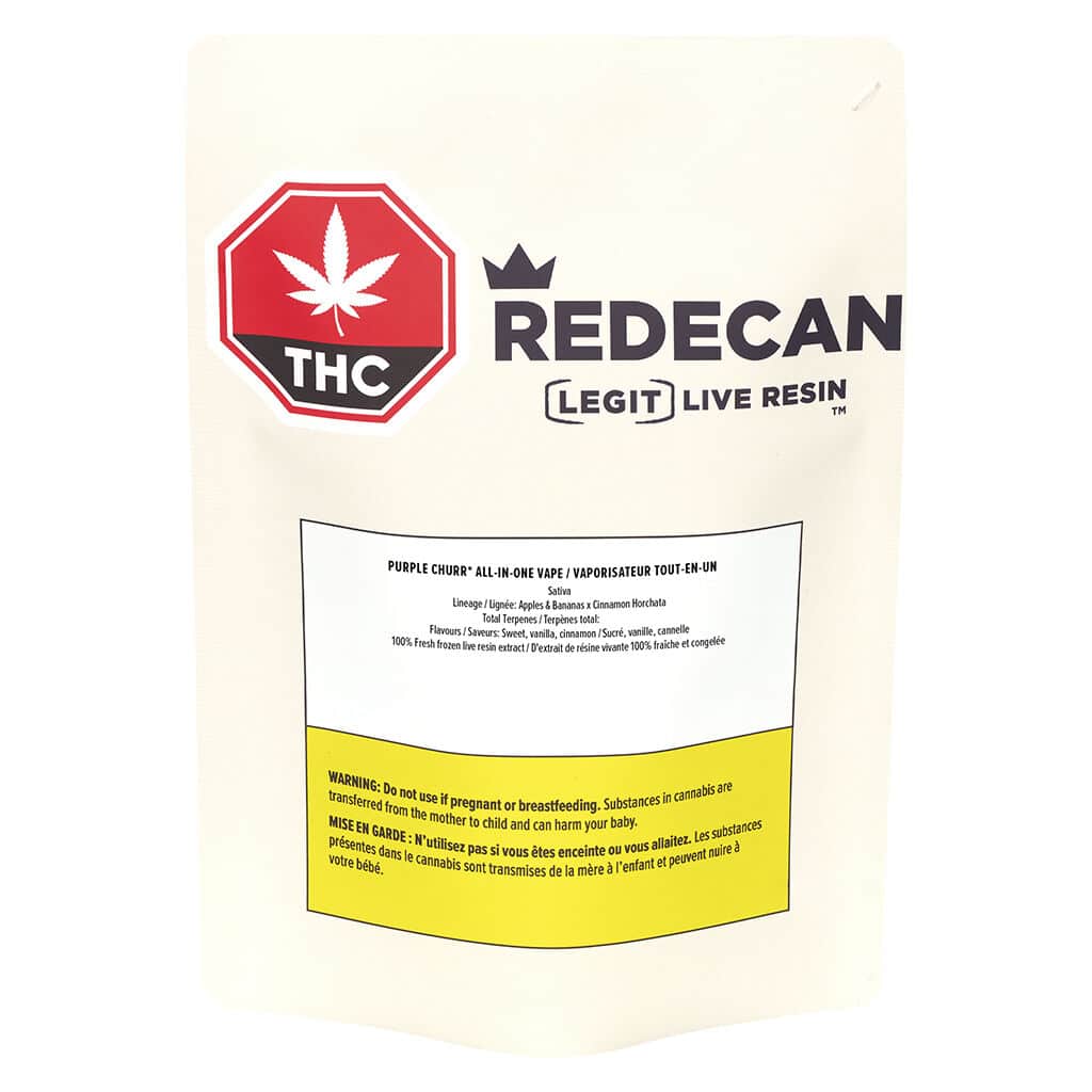 Redecan - Legit Live Resin Purple Churr* All-in-one Disposable Vape Sativa 1.2g - Image 2