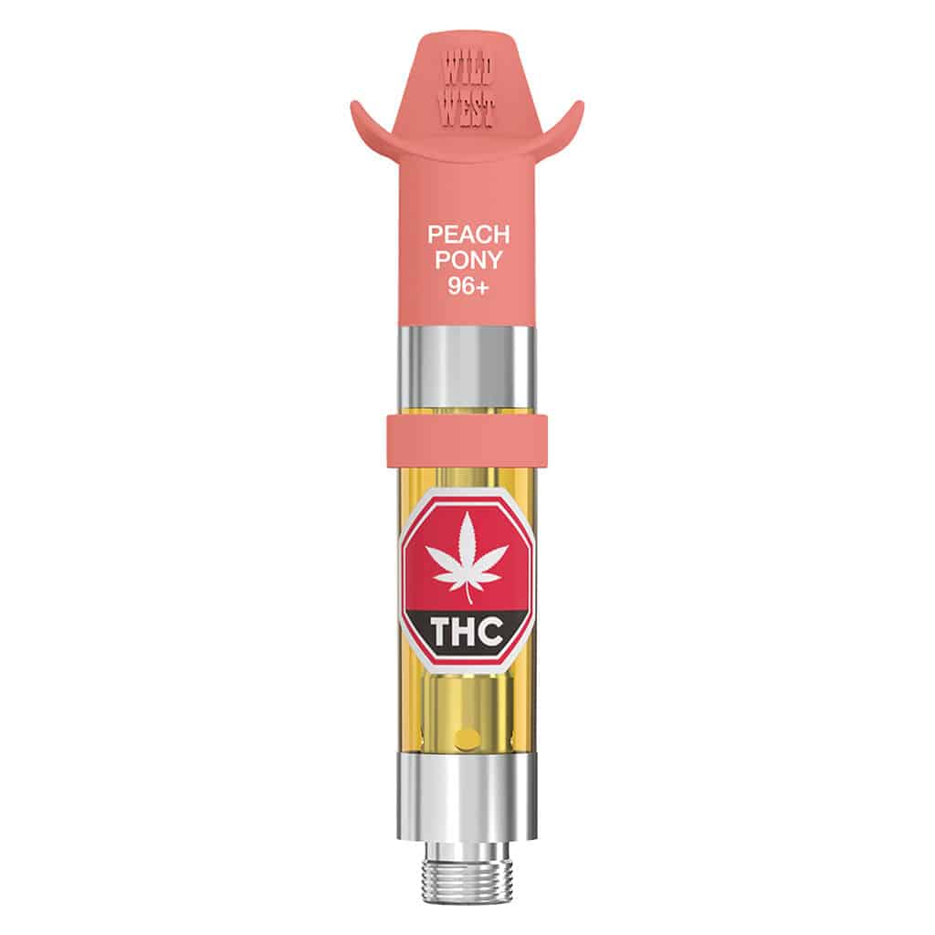 Wild West - 96+ Peach Pony Liquid Diamonds 510 Thread Cartridge Sativa 0.95g
