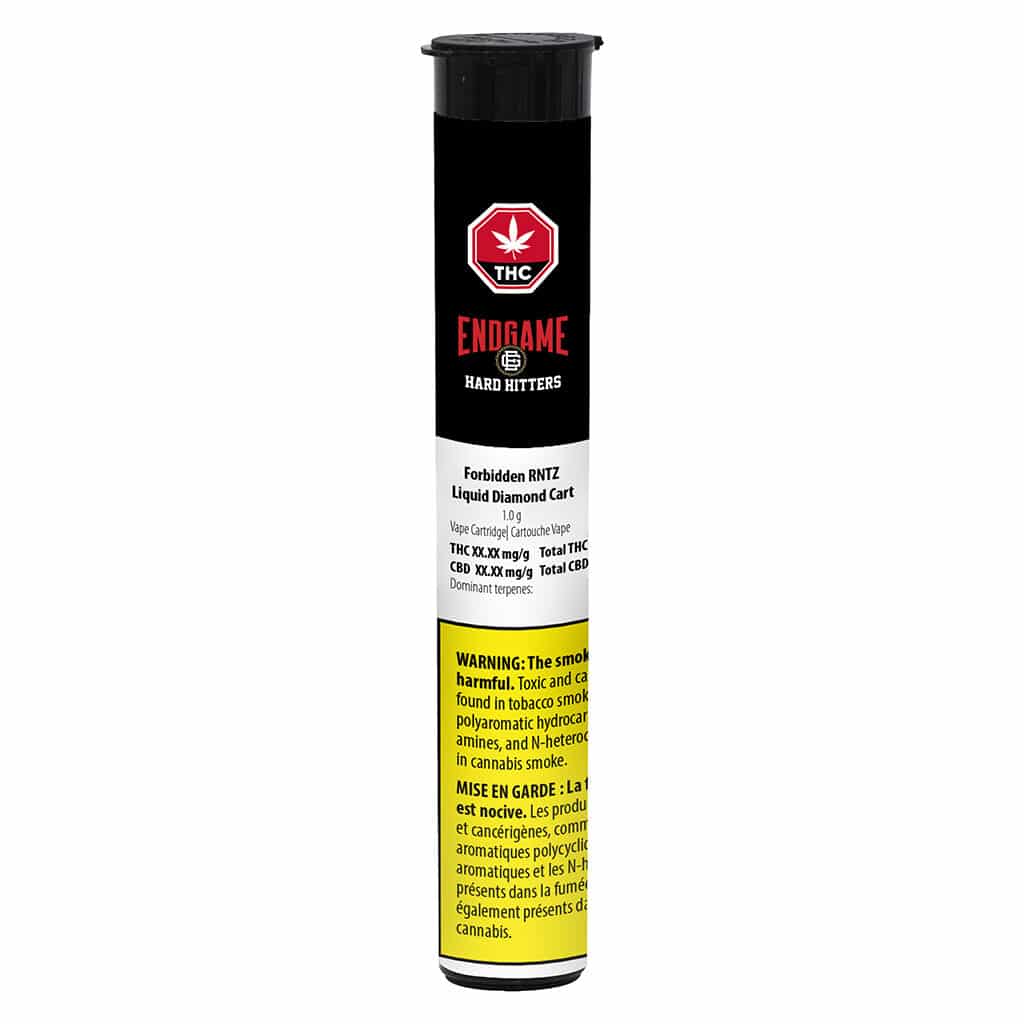 Endgame - Hard Hitters Forbidden RNTZ Liquid Diamond 510 Thread Cart Indica 1g - Image 2