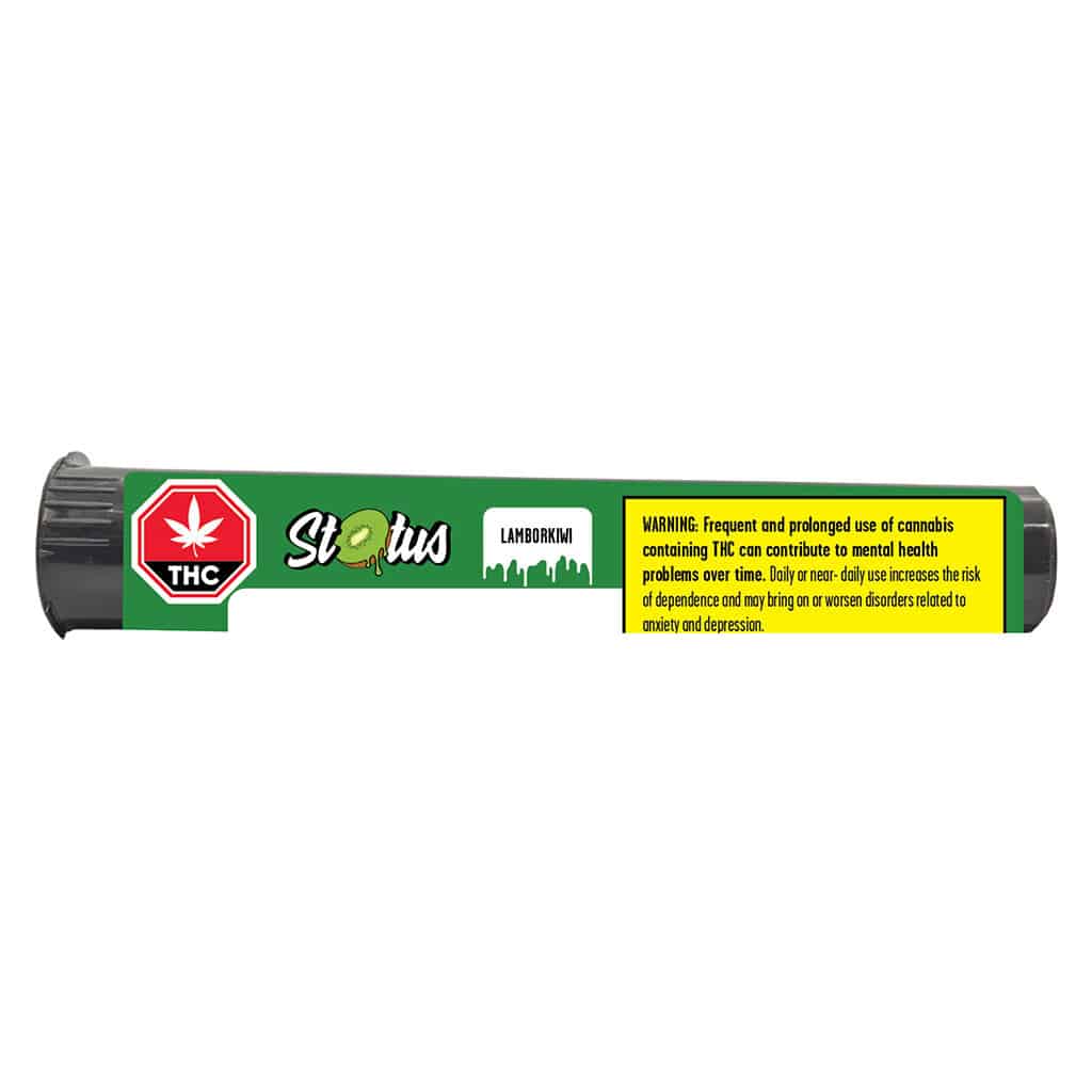 Status - Lamborkiwi Liquid Diamond Infused Kief Coated Blunt Indica 1x1g - Image 2