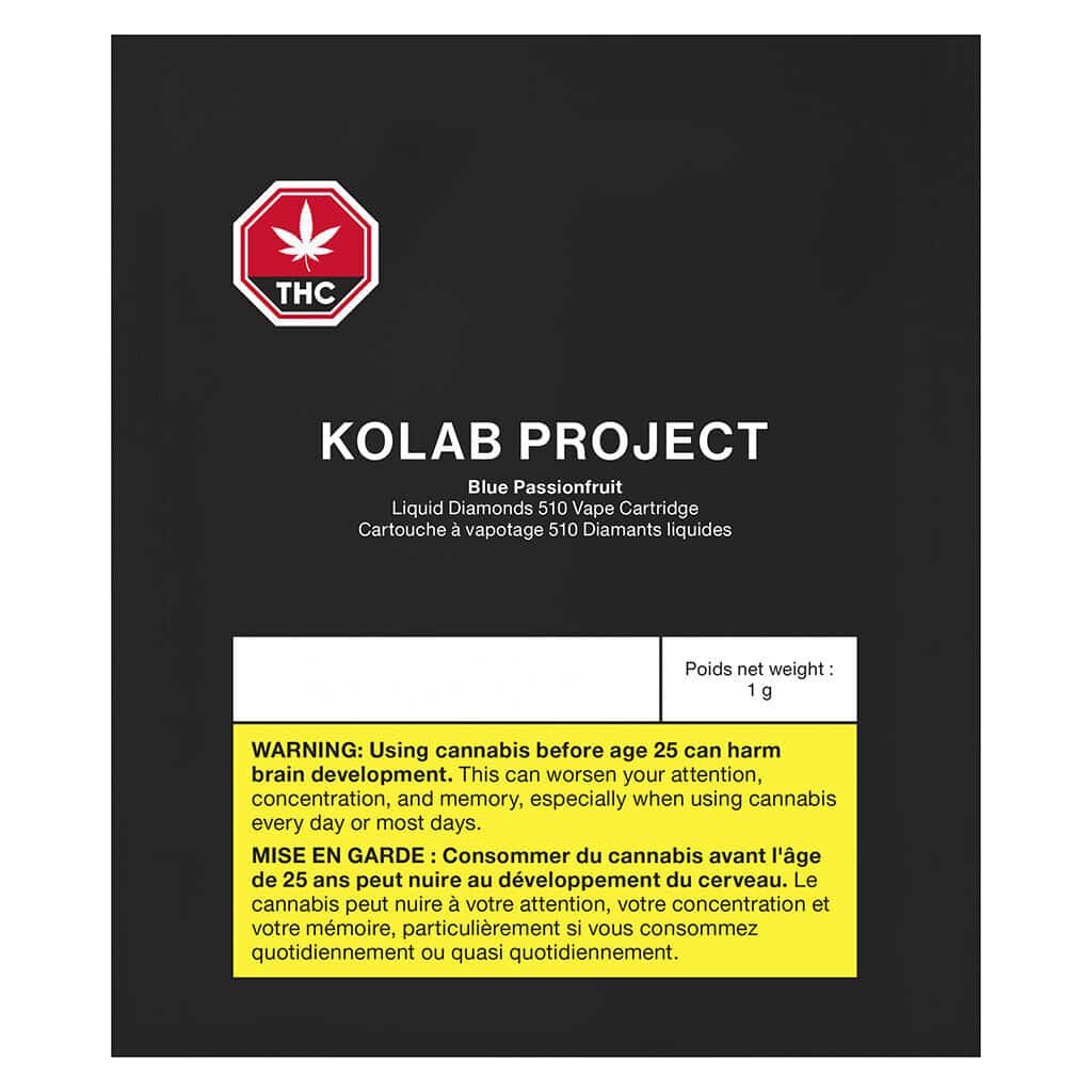 Kolab Project - Blue Passionfruit Diamonds 510 Thread Cartridge Hybrid 1g - Image 2